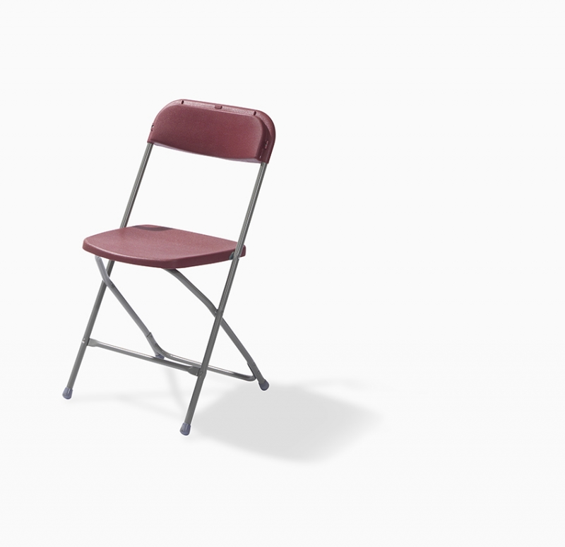 Foldingchair budget grey/bordeaux Foldingchair budget grey/bordeaux